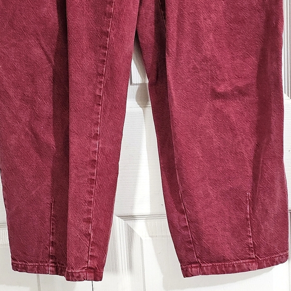 Zara The 80s Collection High Waist Jeans 6 Pink Casual Punk Kidcore Pleats Baggy - Picture 4 of 8
